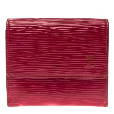 louis vuitton red epi leather wallet|Louis Vuitton epi leather montaigne.